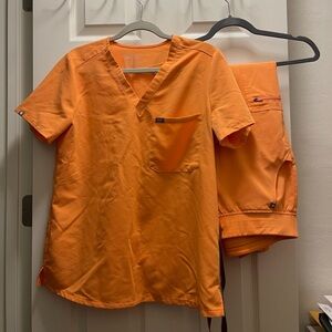 Limited edition sunset Orange Figs Scrubs